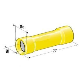 Capicorda isolato ad occhiello 6,5mm 48A - Giallo