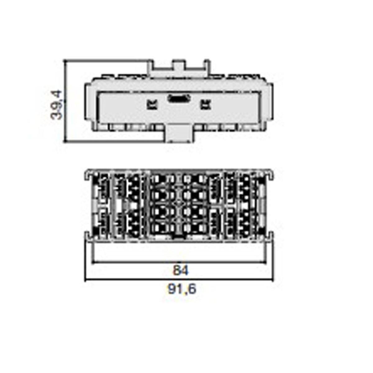 MTA - MODULO MINIVAL-MICRORELAY ( Conf. da 132 pz ) - Versione di colore nero del 0301564