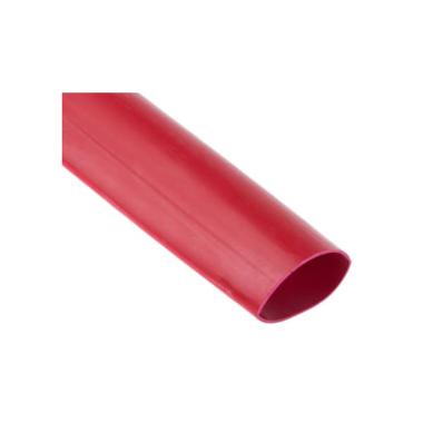 Tubetto guaina termorestringente rosso, lunghezza 1 mt. Ø 9,5 mm.