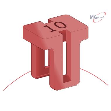 MTA - IDENTIFICATIVO DI AMPERAGGIO 10A ( Conf. da 500 pz )