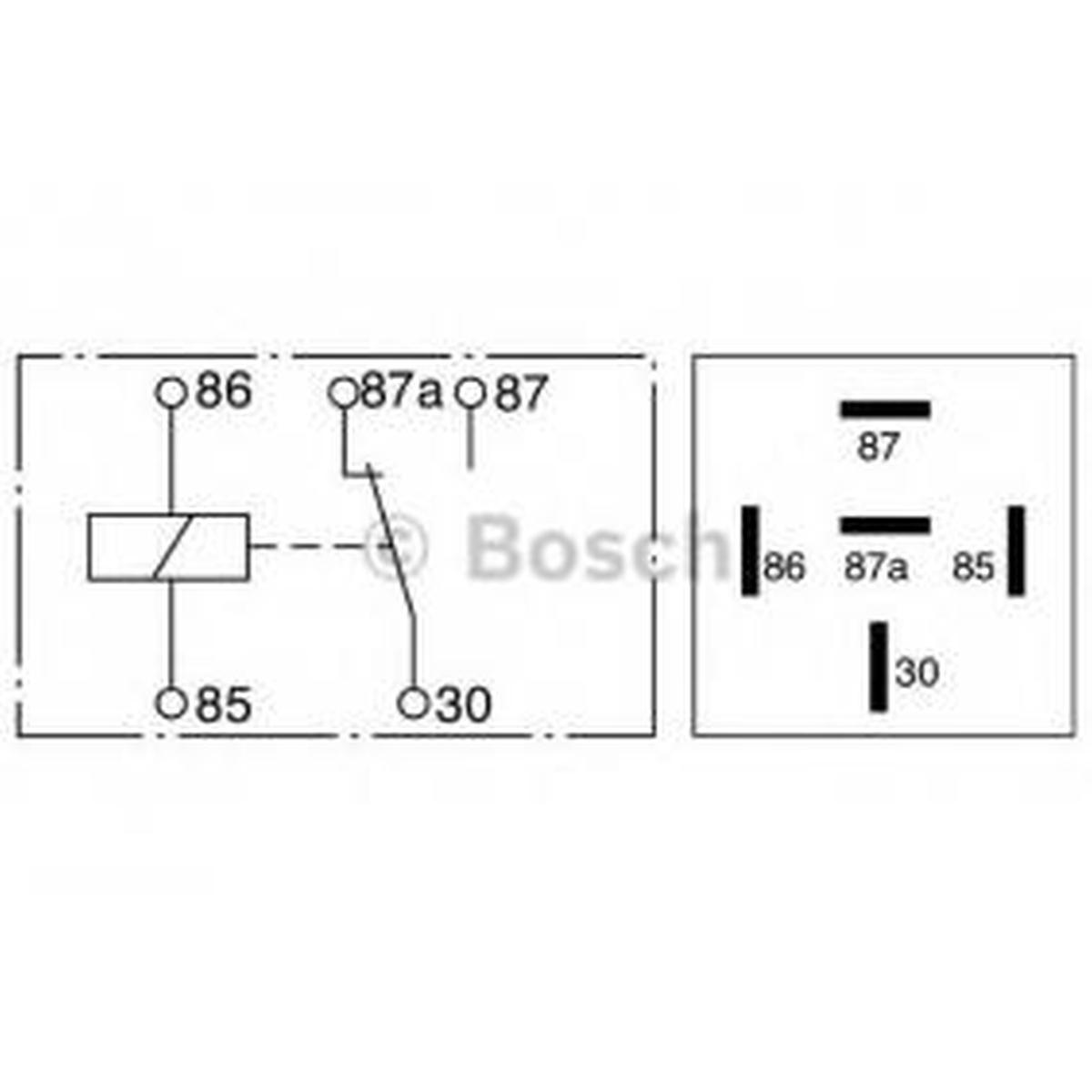 BOSCH - MINI RELAY 24 V IN SCAMBIO 5 X 6,3 mm (conf 1 pz)