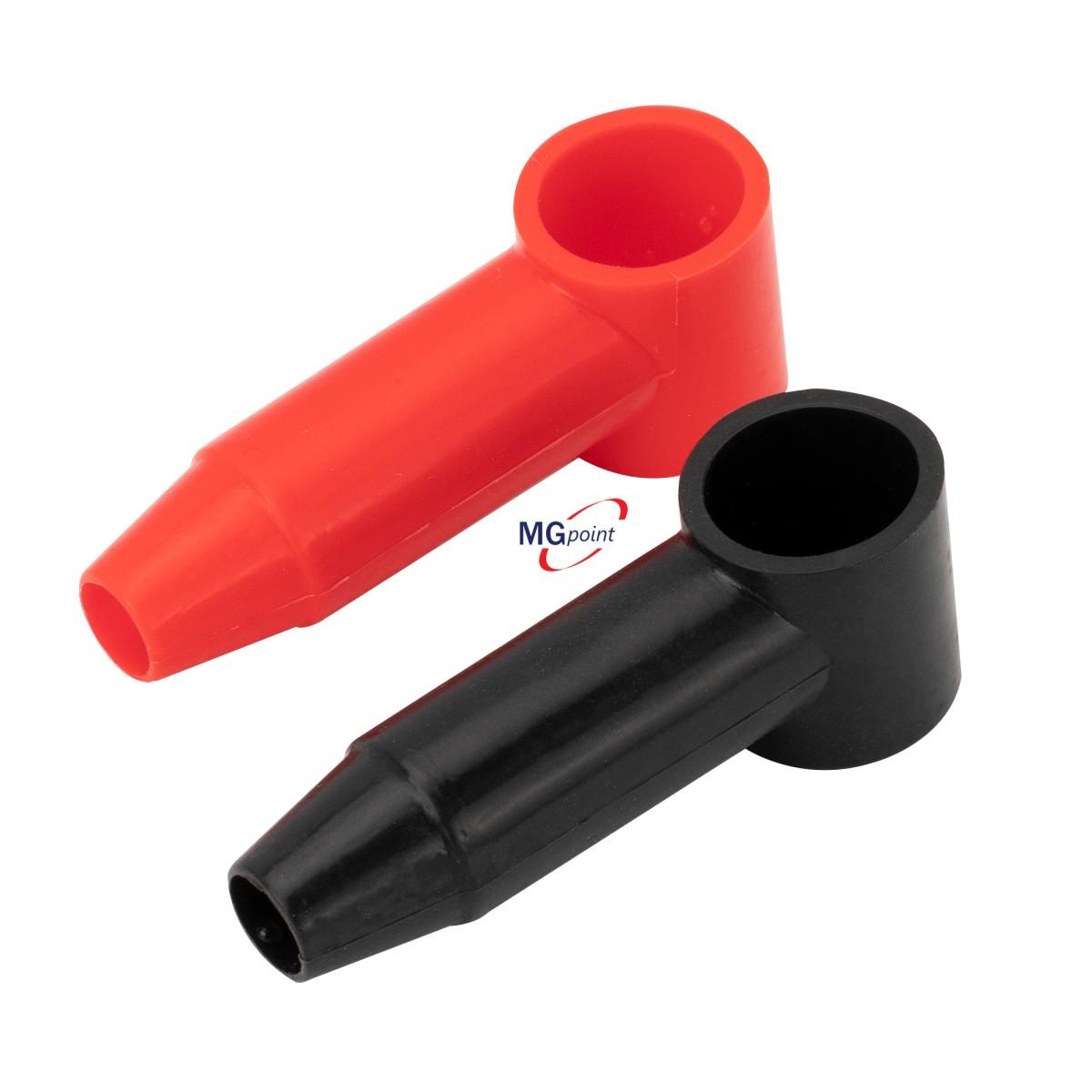 Cappuccio isolante rosso per viti bus bar diam. 18 mm e uscita cavo 10 mm