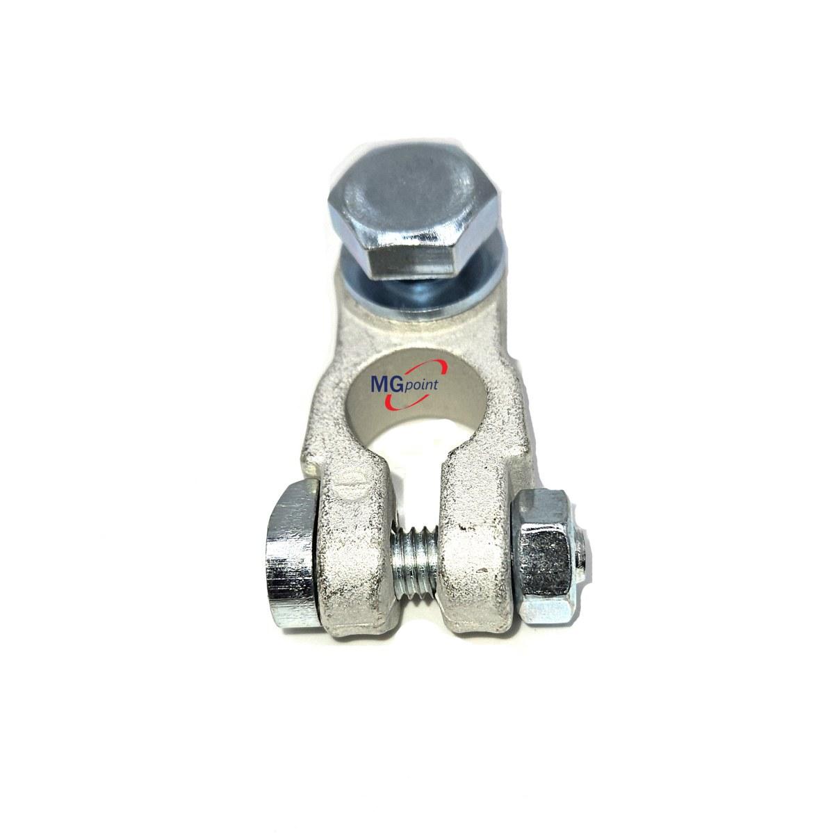 MORSETTO BATTERIA  NEGATIVO TESTA ESAGONALE A VITE 10 mm OTTONE STAG. (conf. 10 PZ.)