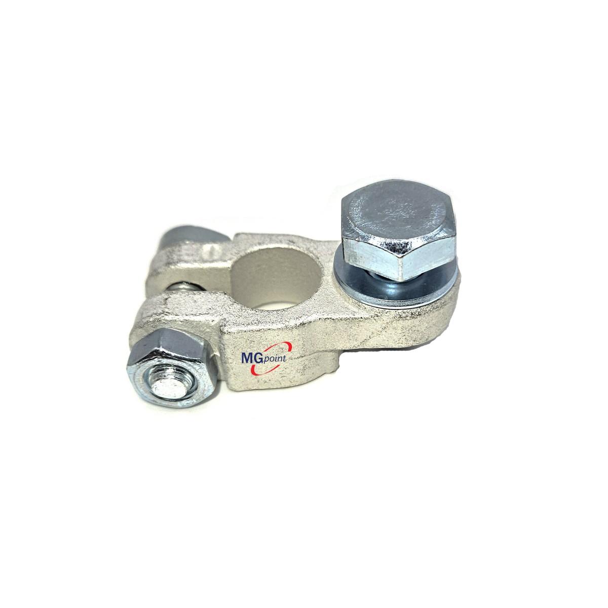 MORSETTO BATTERIA  NEGATIVO TESTA ESAGONALE A VITE 10 mm OTTONE STAG. (conf. 10 PZ.)