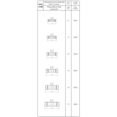 GIUNTO IN RAME STAGNATO CAVO DA 10 MMQ ( Conf. da 10 pz )