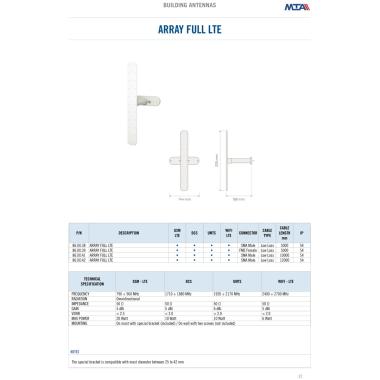 Ant omni array 4g full lte cable 10mt sma/m