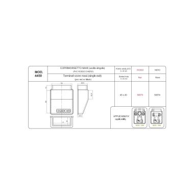 COPRIMORSETTO NERO MAXI FORO ASOLATO 45X20 ( Conf. da 200 pz )