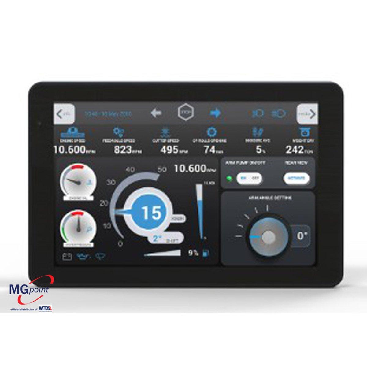 Leonardo is a display designed for agricultural or off-highway vehicles, on wheels or tracks. This state-of-the-art device features a number of high speed interfaces towards